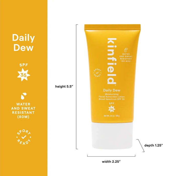 Kinfield Daily Dew SPF 35 Moisturizing Face Sunscreen