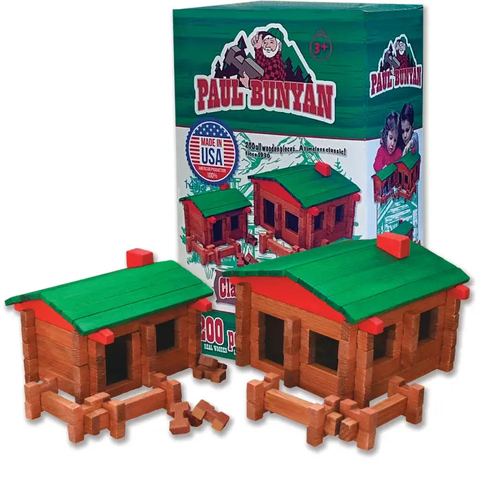 200 Piece Log Cabin Building Set