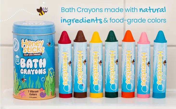 Honeysticks Natural Beeswax Crayons - Classic Crayon Size and