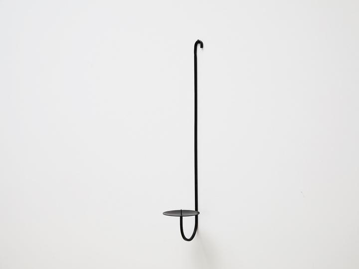 Single Armed Iron Candle Wall Sconce