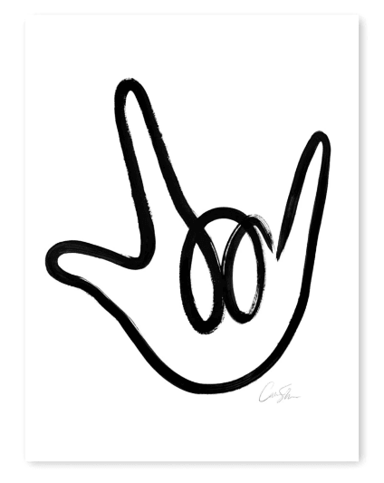 ASL I Love You Print
