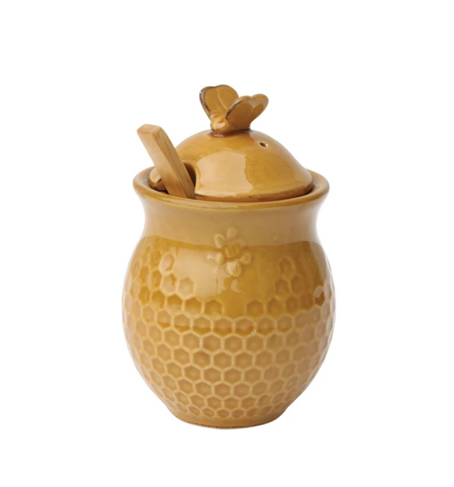 Honey Jar with Bee