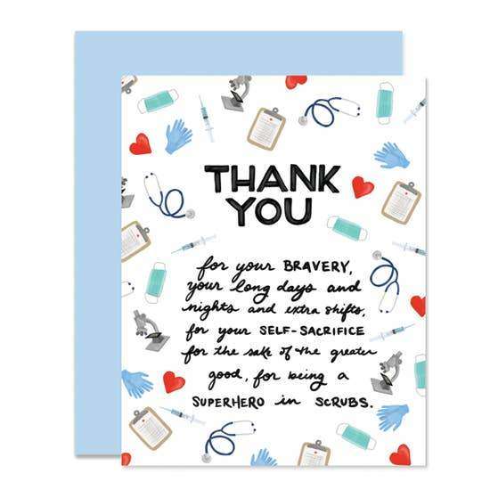 Medical Personnel Thank You Card