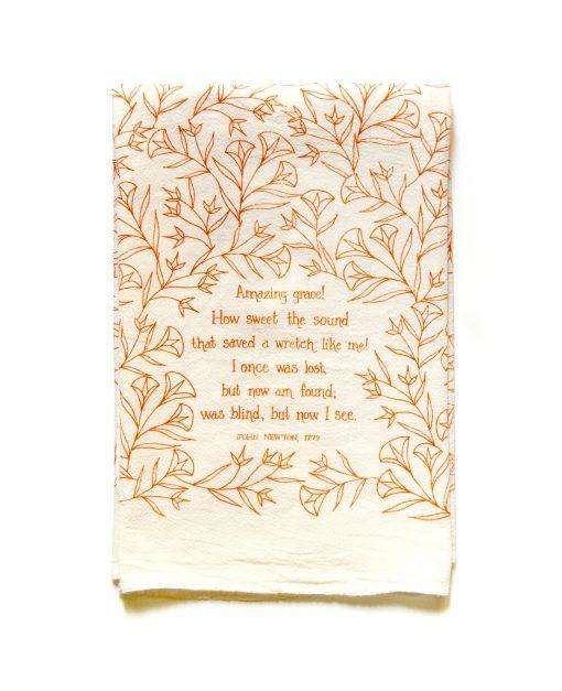 Amazing Grace Tea Towel - Needle and Grain