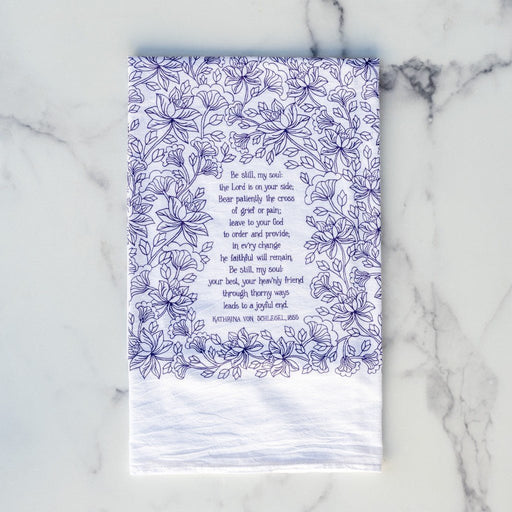 Be Still, My Soul Tea Towel - Needle and Grain