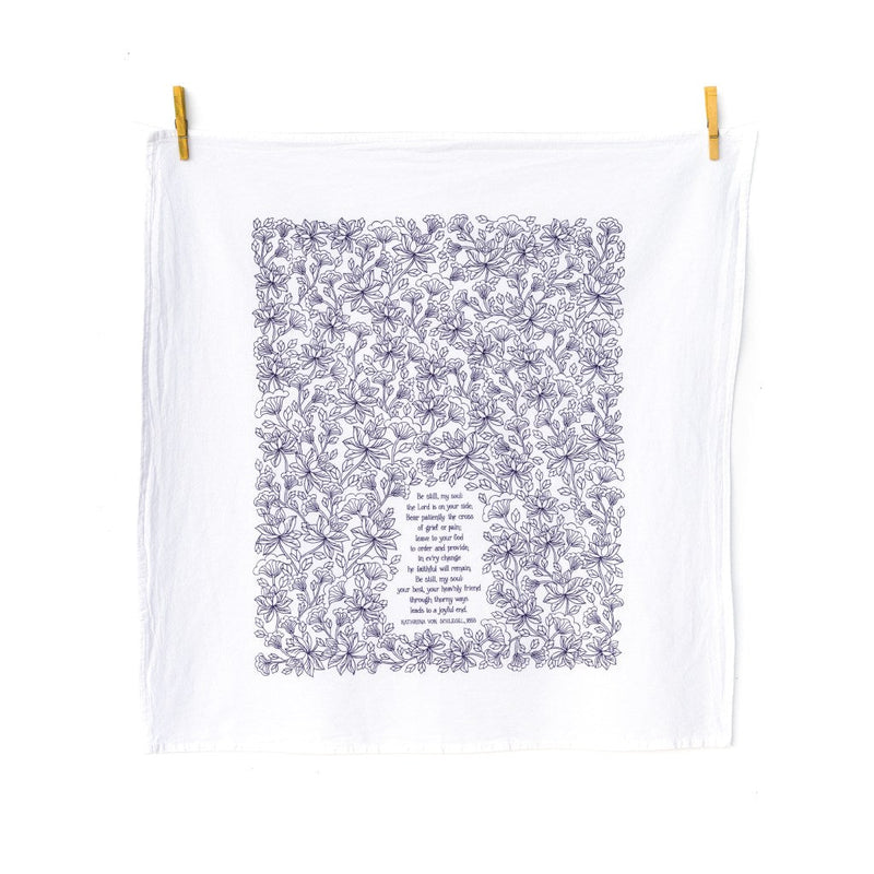 Be Still, My Soul Tea Towel - Needle and Grain