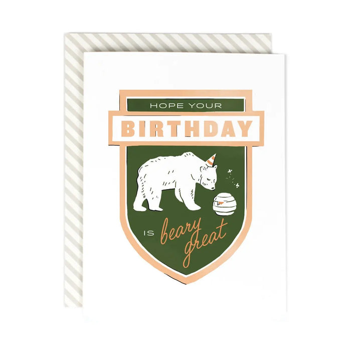Beary Great Birthday Card
