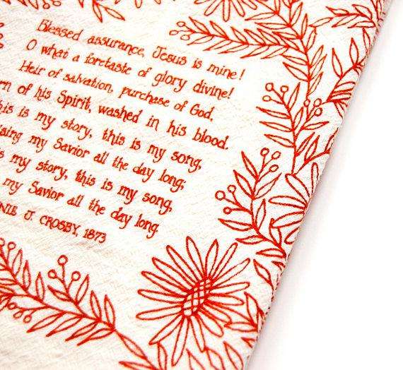 Blessed Assurance Kitchen Towel