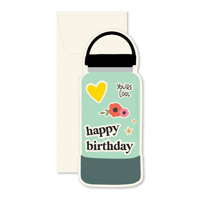 Happy Birthday Water Bottle Card