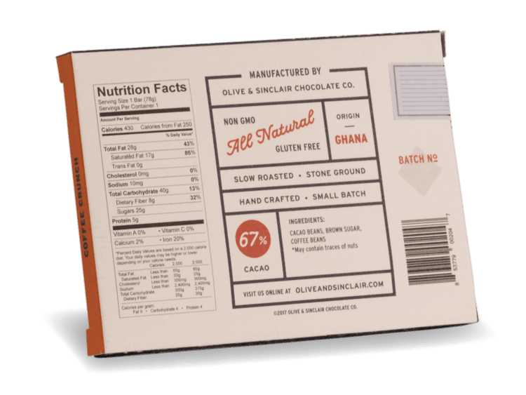 Coffee Crunch Bar - Needle and Grain