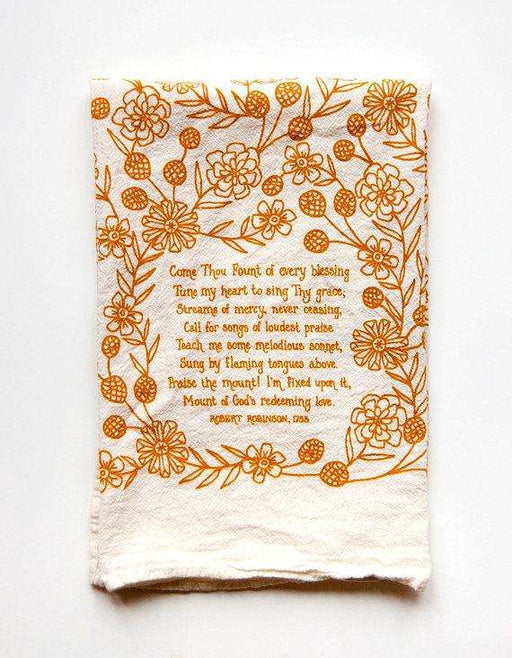 Come Thou Fount Tea Towel - Needle and Grain