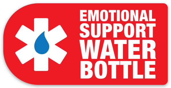Emotional Support Water Bottle Sticker - Needle and Grain