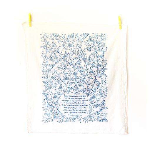 Great is Thy Faithfulness Tea Towel - Needle and Grain