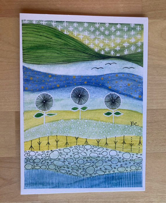 Wildflower Landscape Card