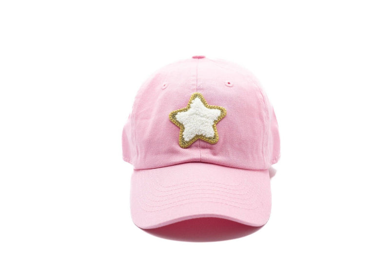 Light Pink Terry Star Baseball Hat - Needle and Grain