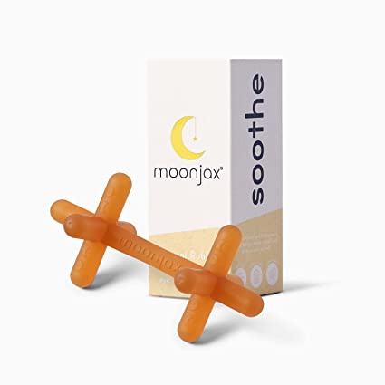 MoonJax Natural Rubber Baby Teether - Needle and Grain