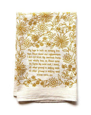 My Hope is Built Tea Towel - Needle and Grain