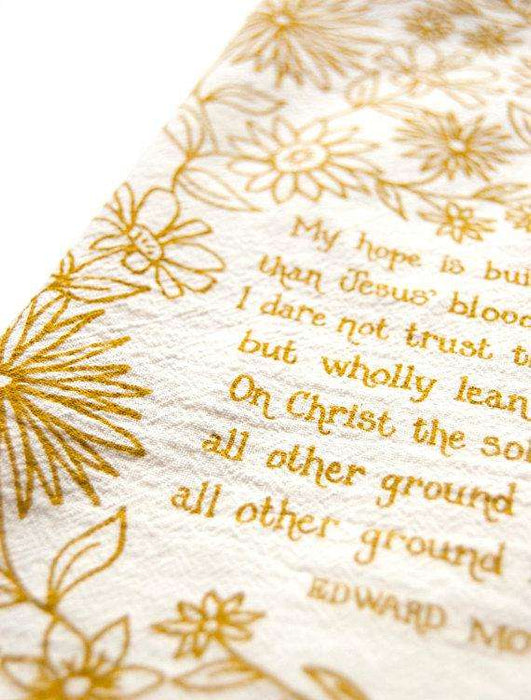 My Hope is Built Tea Towel
