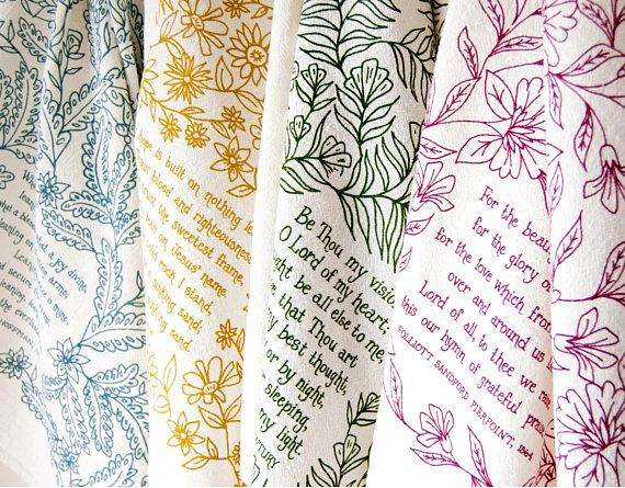 For the Beauty of the Earth Tea Towel