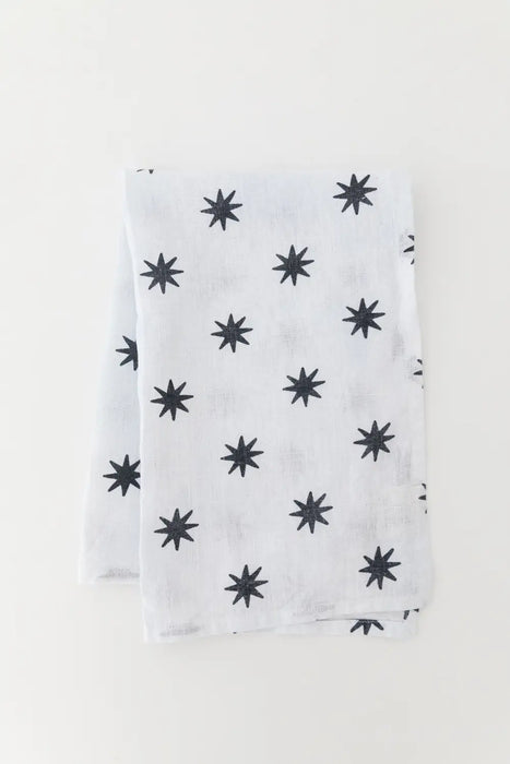 Navy Star Tea Towel