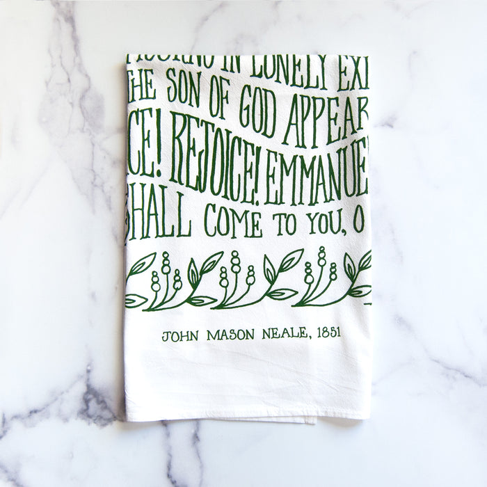 O Come, O Come Emmanuel Tea Towel