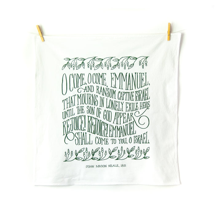 O Come, O Come Emmanuel Tea Towel