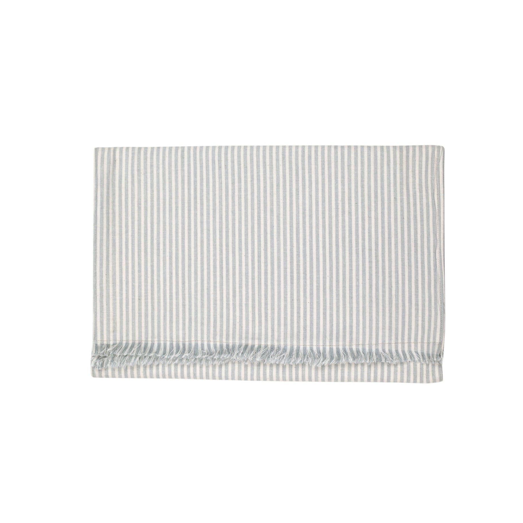 Powder Blue Runner Powder Blue Stripe Table Runner — Needle and Grain