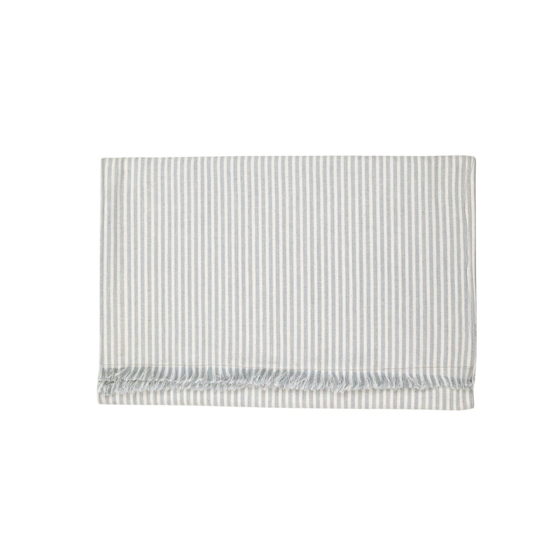 Powder Blue Stripe Table Runner - Needle and Grain