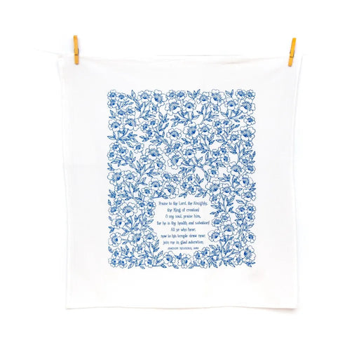Praise to the Lord Hymn Tea Towel - Needle and Grain