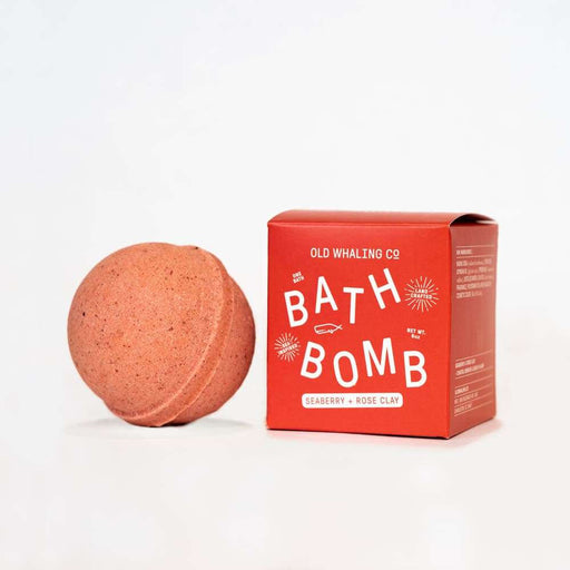 Seaberry and Rose Clay Bath Bomb - Needle and Grain