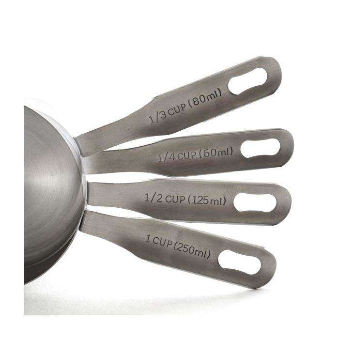 Measuring Cups Set Of 7 With 1/8 Cup Coffee Scoop & 6x Measuring Spoons,  Stainless Steel Measuring
