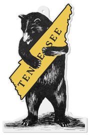 Tennessee Bear Ornament - Needle and Grain