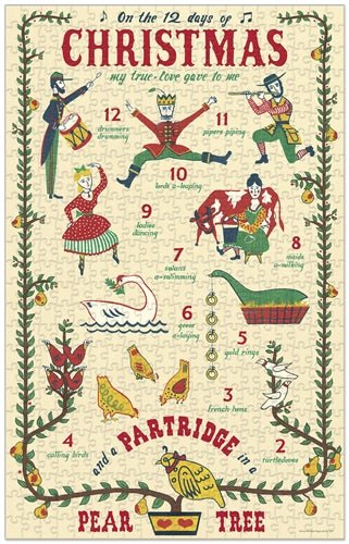 Twelve Days of Christmas Puzzle - Needle and Grain