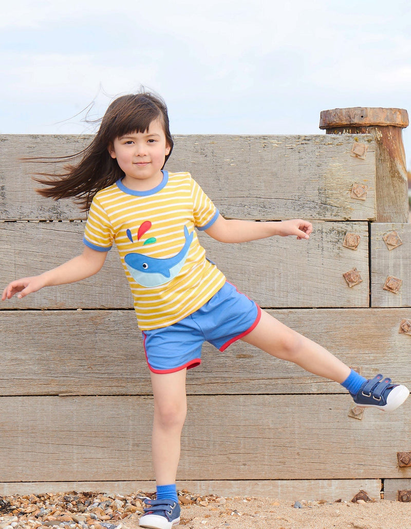 Whale Applique T-Shirt - Needle and Grain