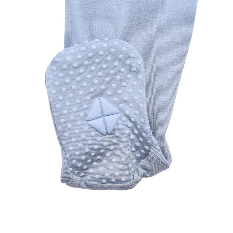 Zippered Footie in Slate - Needle and Grain
